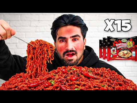 World's Spiciest Noodles Eating Challenge ? - Winner Will Get Secret Trip ✈️ thumbnail