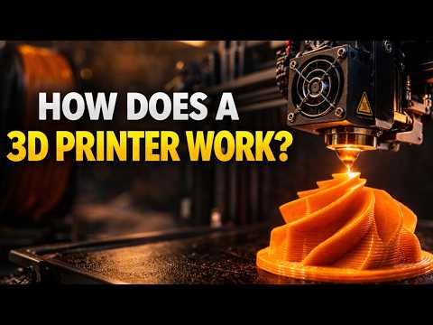 How 3D Printing Works – 3D Printer Process, FDM, SLA, Materials, Layering, Strength and Industrial thumbnail