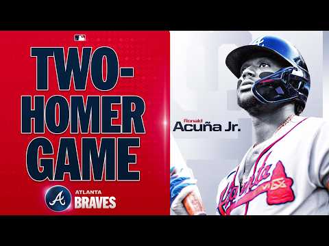 Ronald Acuña Jr. crushes SECOND homer of the game 💪 (His 4th homer in 3 days!!) | MLB Highlights thumbnail