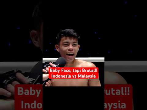 Ketika Fighter Baby Face Malaysia Mengalahkan Fighter Indonesia dengan Brutal! Masdor vs Redho Rocky thumbnail