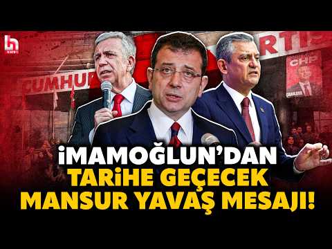 İBB Başkanı İmamoğlu'nun, Özgür Özel ve Mansur Yavaş'a yönelik mesajları tarihe geçecek nitelikte! thumbnail