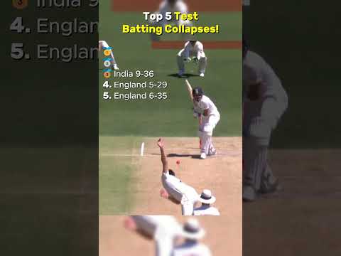 Top 5 Test Batting Collapses! thumbnail
