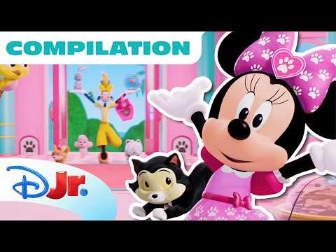 Minnie's Bow-Toons Pet Hotel Mega Compilation! 🎀✨ | 57 Minutes | @disneyjr thumbnail