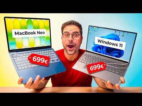 MacBook NEO vs WINDOWS da 699€ (Test GAMING INCLUSO!) thumbnail