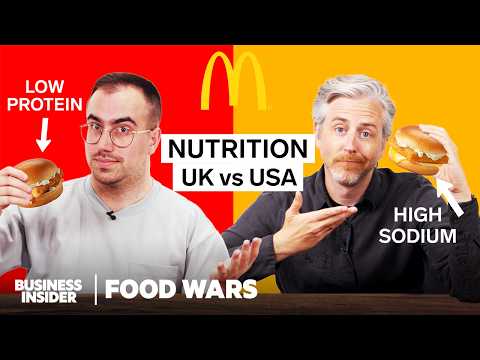 US vs UK McDonald’s Nutrition: High Protein, Low Fat, And More | Food Wars | Insider Food thumbnail