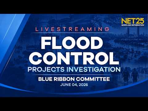 LIVE: Pagdinig ng Senate Blue Ribbon Committee kaugnay sa flood control scandal | June 4, 2026 thumbnail