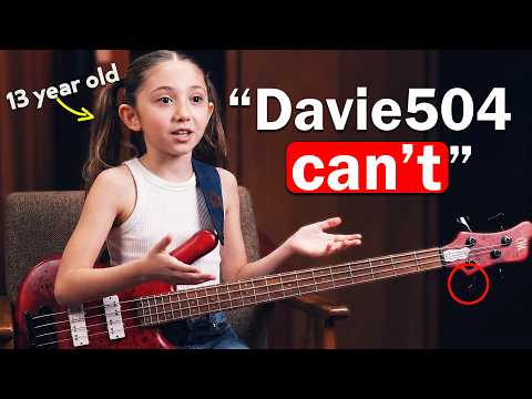 This 13 Year Old Said I Can't Play Her HARDEST Bass Riff... and she's right. thumbnail