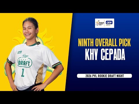 No. 9 pick Khy Cepada | 2026 PVL Rookie Draft thumbnail