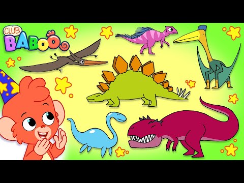Dinosaur ABC | Club Baboo Junior | Fun Educational Dino Videos for Kids | 1 HOUR Learn ABCs for Kids thumbnail