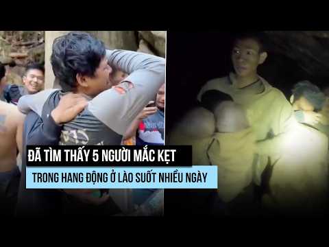 5 người kẹt trong hang động Lào: Khoảnh khắc reo hò ôm nhau khi tìm thấy nạn nhân thumbnail