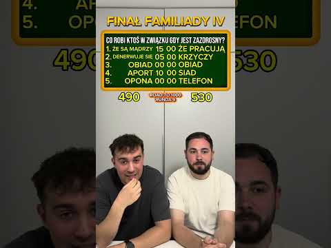 A wy co udajecie w pracy? #familiada #finał thumbnail