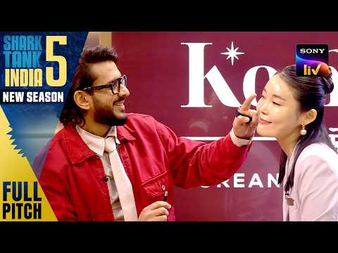 इस Korean Pitcher की Skin देखकर Aman बोले 'Kya Ye Asli Hai' | Shark Tank India S5 | Full Pitch thumbnail