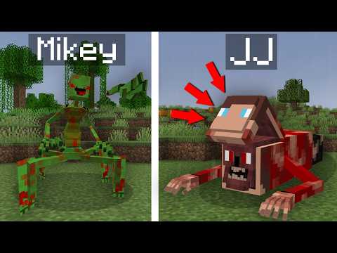 JJ and Mikey SCARY TRANSFORMATIONS in Minecraft !? Maizen thumbnail