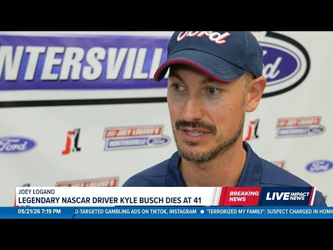 NASCAR driver Joey Logano reacts to Kyle Busch death thumbnail