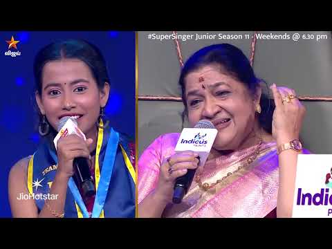En Mel Vizhundha Song by #KSChithra & #Sravana 😍 | Super Singer Junior 11 | Episode Promo thumbnail