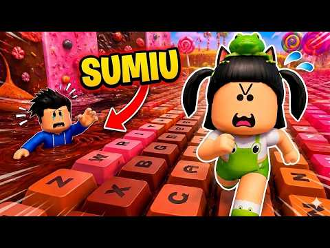 A BEBÊ PERCEBEU QUE O NAMORADO SUMIU NA FUGA DE TECLADOS DE DOCES! Roblox thumbnail