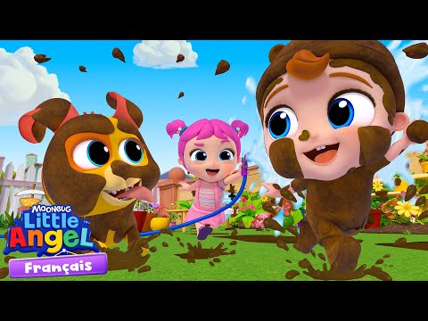 On aime patauger dans l'eau | Nouvel Épisode ! | Comptines avec Bébé Louis | Little Angel Français thumbnail