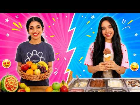 ايسكريم لذيذ ضد فواكه صحيه ! شفا fruit vs ice cream story thumbnail