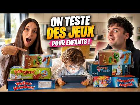 On TESTE des jeux pour ENFANTS avant l'arrivée de notre BABY ! 👶 thumbnail