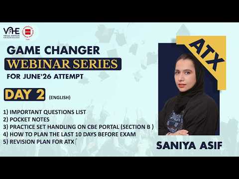 ACCA ATX Eng Day 2 Game Changer Webinar Series June'26 | Pass APM First Attempt | Success Strategy thumbnail