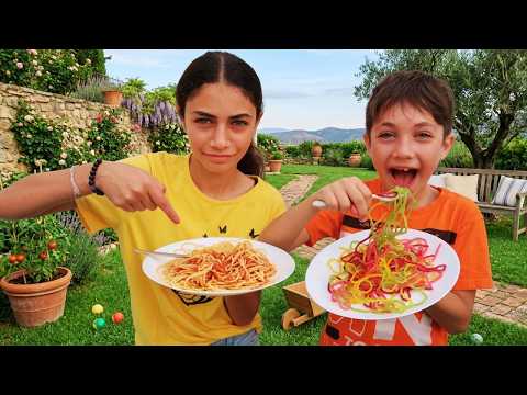 Heidi और Zidane स्वस्थ खाना खाते हैं!🥗 बच्चों की कहानी मैं एक दिन में क्या खाता हूँ | Hindi kahaniya thumbnail