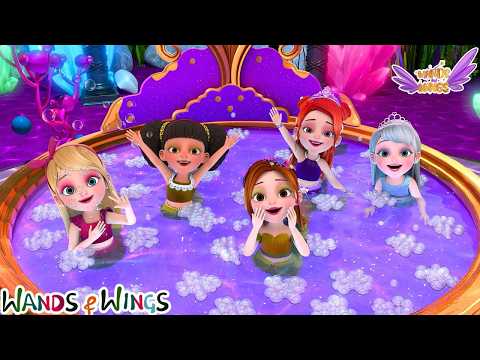 Mermaid Spa Day 🧜‍♀️👑| Underwater Adventure + Pearl Lost Her Tail | Kids Song | Wands & Wings thumbnail