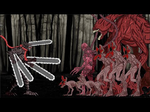 ChainSaw Man  Devil  vs Stranger Things monster, Demogorgon, Vecna, my flayer. Drawing Cartoon 2 thumbnail