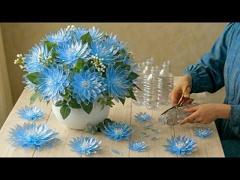 Turn Waste bottles Into Beautiful Flowers! 🌸 Brilliant Recycling Ideas - DIY Craft thumbnail