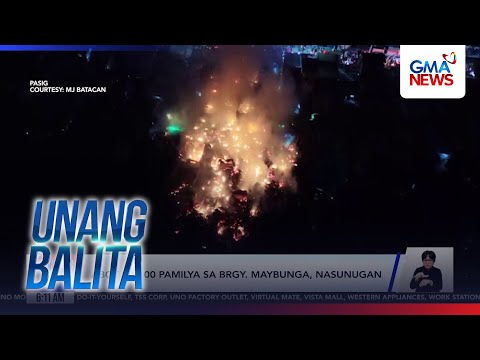 Abot sa 100 pamilya sa Brgy. Maybunga, nasunugan | Unang Hirit thumbnail