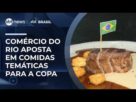 Comércio do Rio entra no clima da Copa do Mundo com comidas inspiradas no futebol | #SBTBrasil thumbnail