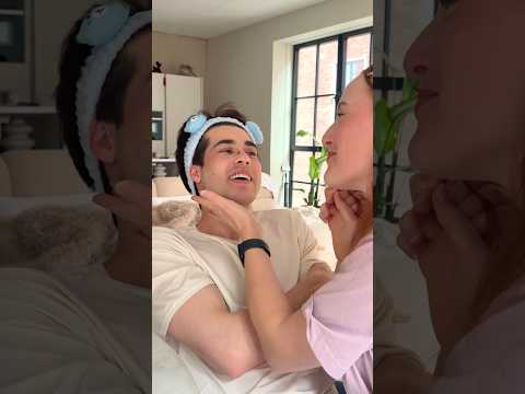 Make-up prank bij mn vriend 🫣 #boyfriend #couplecomedy #funnyshorts #humor thumbnail