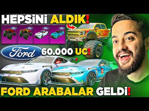 FORD MUSTANG ARABALAR GELDİ! 60.000 UC HEPSİNİ ALDIK! (EFSANE) PUBG Mobile thumbnail