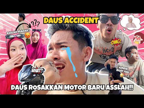 DAUS JATUH MOTOR ‼️ MOTOR ASSLAH HANCUR ⁉️ DAUS CEDERA ⁉️  thumbnail