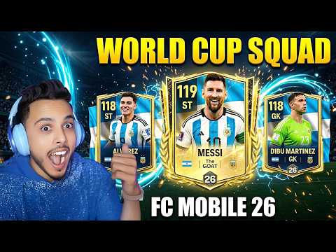 Argentina WORLD CUP Full Team in FC MOBILE! thumbnail