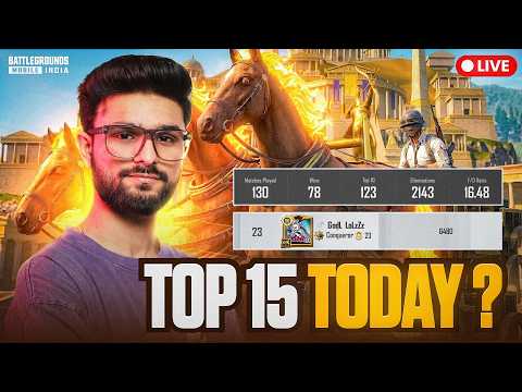 CLOSE TO TOP 15  | CONQUEROR RANK PUSH | BGMI LIVE #iQOORankPush thumbnail