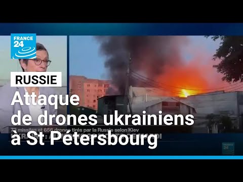 L'Ukraine frappe Saint-Pétersbourg, la Russie dit avoir abattu 354 drones sur son territoire thumbnail