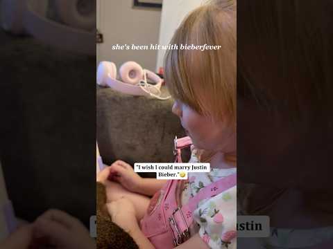 The Bieber fever is hitting kids HARD 😂#JustinBieber #BieberFever #KidsReaction #FunnyKids#funny thumbnail