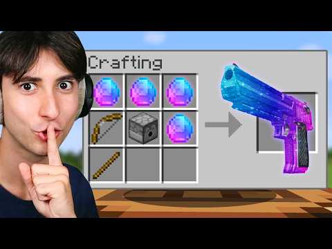 Secretly Crafting a Super Gun in Minecraft thumbnail