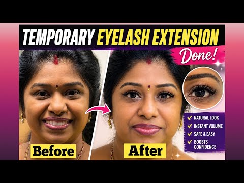 Eyelash extension done ✅ eppudi iruku nu sollunga #beauty #parlour #vlog  thumbnail
