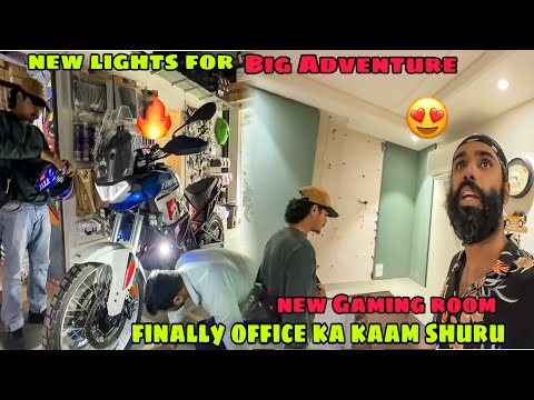 ab tak ki sabse tagdi Ride ke liye Bike mai Lights lagwa li ? Finally New Gaming Room ka kaam shuru? thumbnail