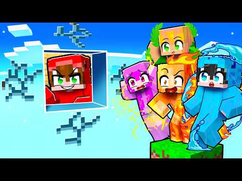 Encerré a Mis Amigos en UN BLOQUE ELEMENTAL en Minecraft! thumbnail
