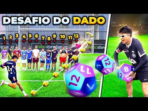 DESAFIO DO DADO GIGANTE DE 12 LADOS!! (FOI DECIDIDO NA ÚLTIMA BOLA) *MUITOS GOLAÇOS  thumbnail