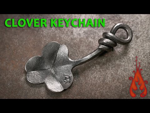 Blacksmithing - Forging a Clover Keychain thumbnail