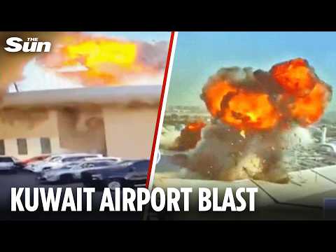 Iran bombs major airport! Drone swarm blows up Kuwait airport thumbnail