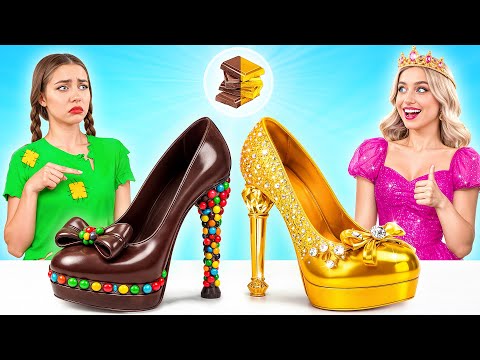 Desafío De Comida Real vs. De Comida Chocolate | Recetas Culinarias Increíbles de Multi DO Challenge thumbnail