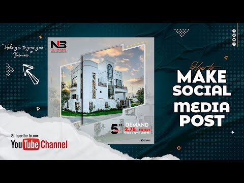 how to make social media post for Real Estate thumbnail