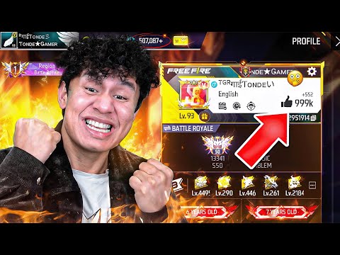 1M Likes Finally in My Free Fire ID 😱 Tonde Gamer thumbnail
