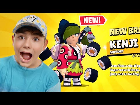 JE DÉCOUVRE LE NOUVEAU BRAWLER LÉGENDAIRE KENJI SUR BRAWL STARS ! (il est trop fort) thumbnail