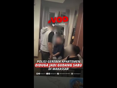 Polisi Gerebek Apartemen Diduga Jadi Gudang Sabu di Makassar  #short thumbnail