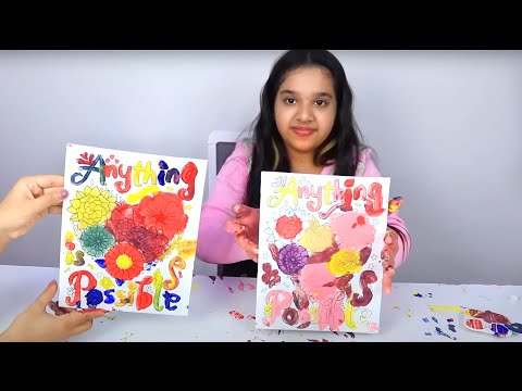 تحدي التلوين بثلاث الوان بس !مين لون أحلى !Three color challenge thumbnail